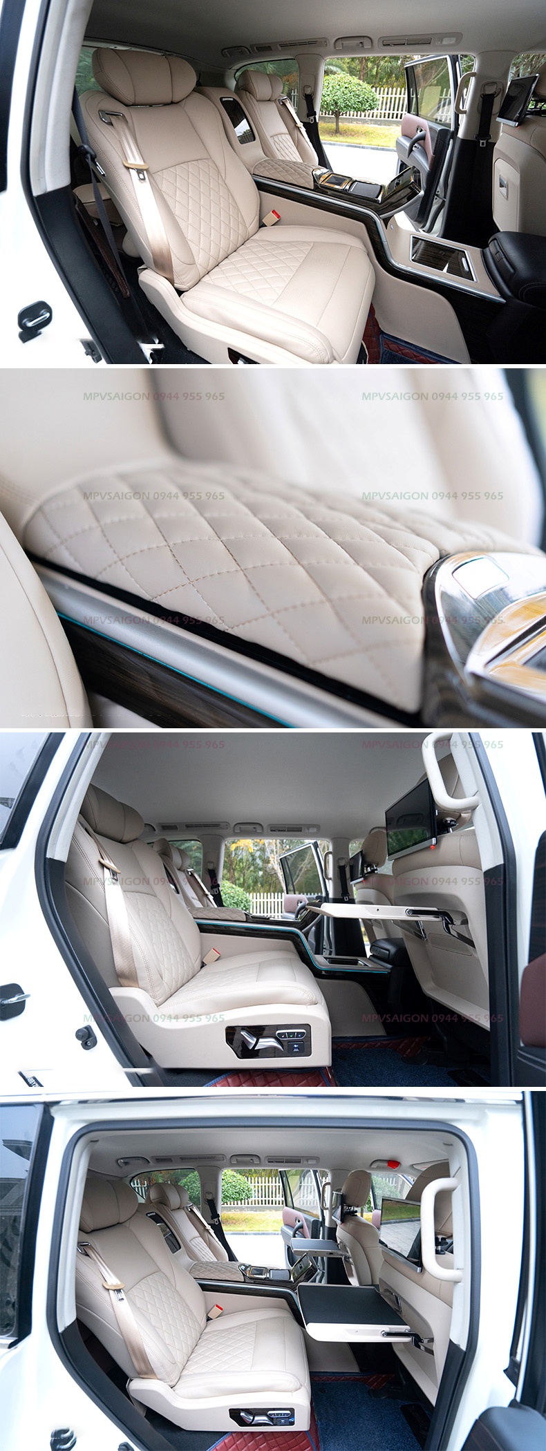 Độ nâng cấp ghế Limousine Land Cruiser LX570