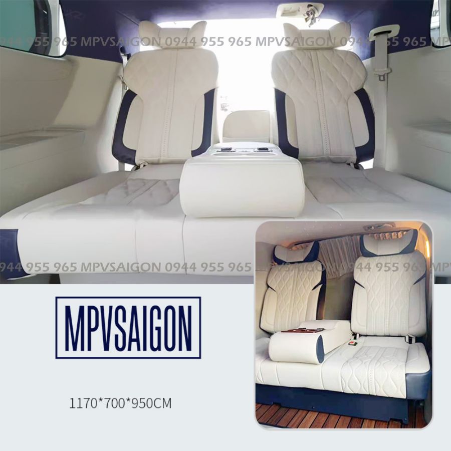 Ghế Limousine băng ba ngả thành giường