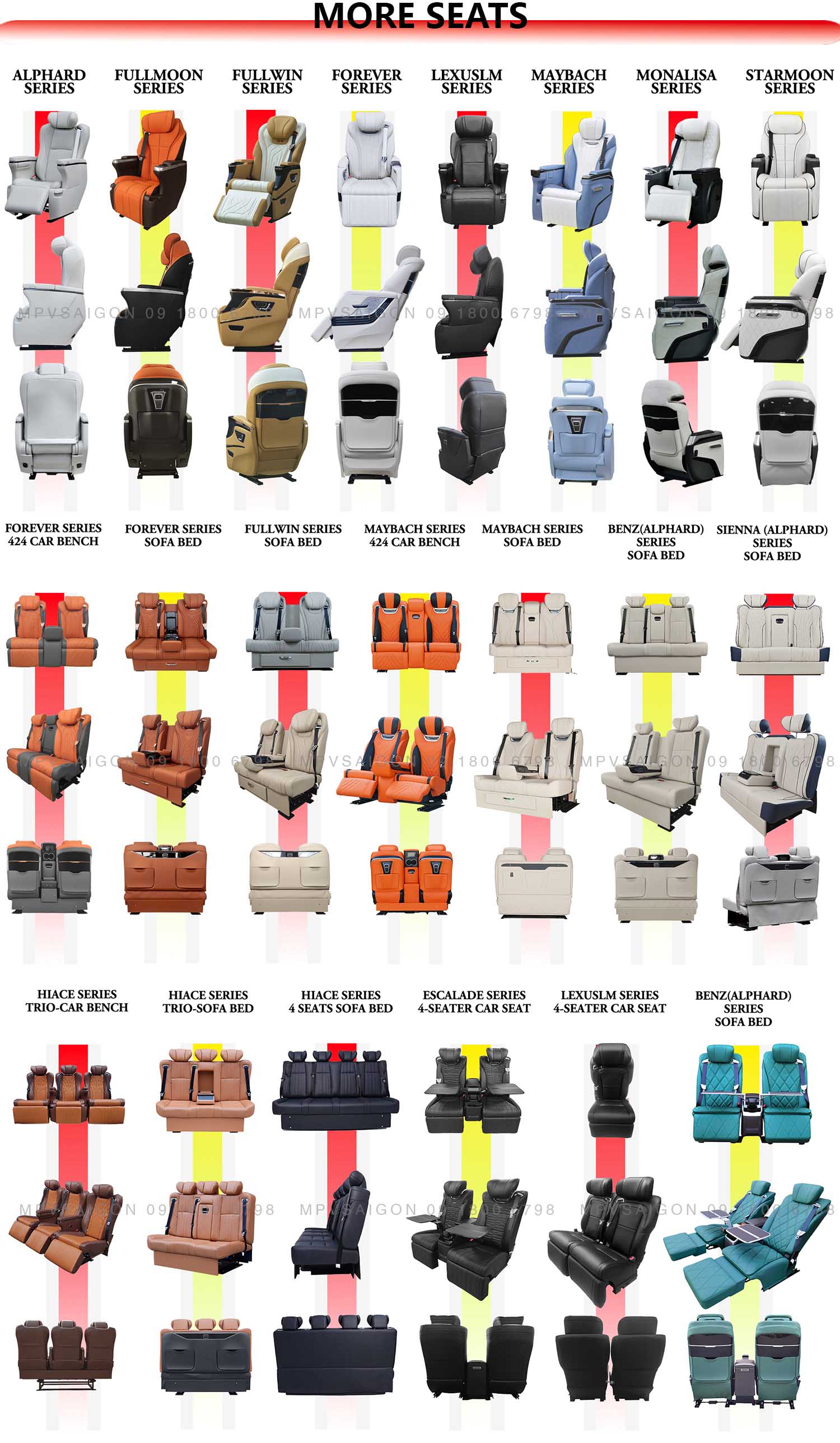 Ghế thương gia Limousine Forever tại MPVSAIGON