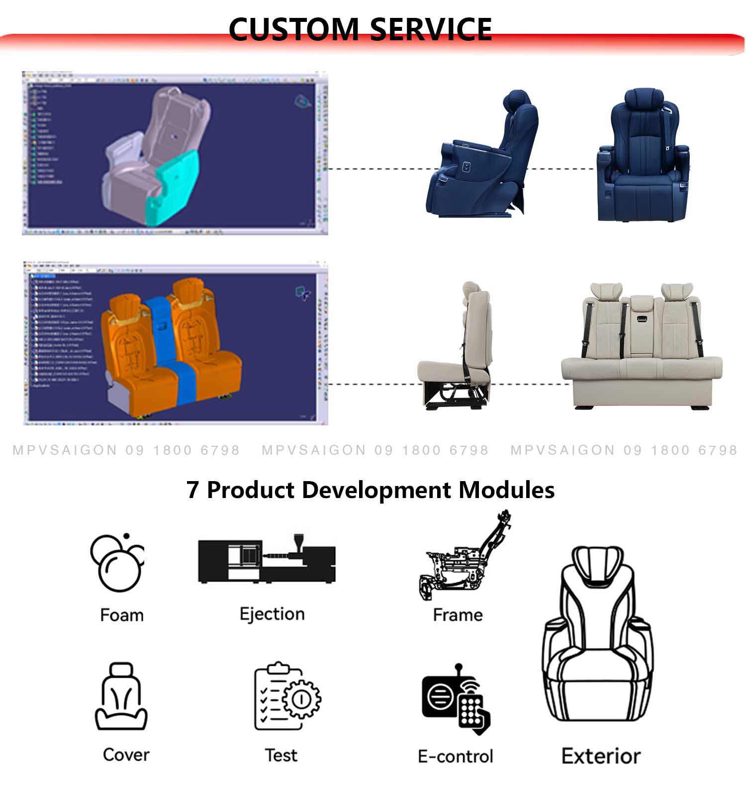 Ghế thương gia Limousine Forever tại MPVSAIGON
