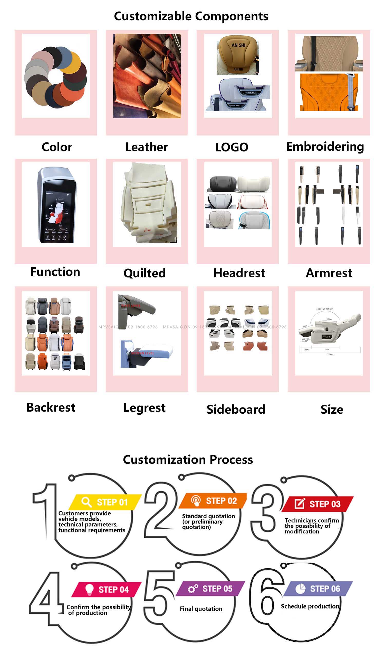 Ghế thương gia Limousine Forever tại MPVSAIGON