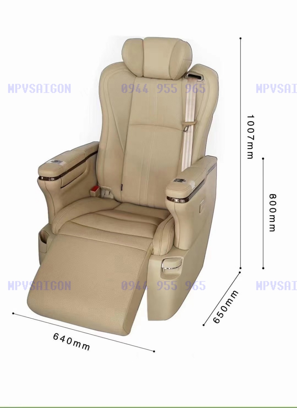 KÍCH THƯỚC mẫu ghế Toyota alphard LIMOUSINE có sẵn tại MPVSAIGON