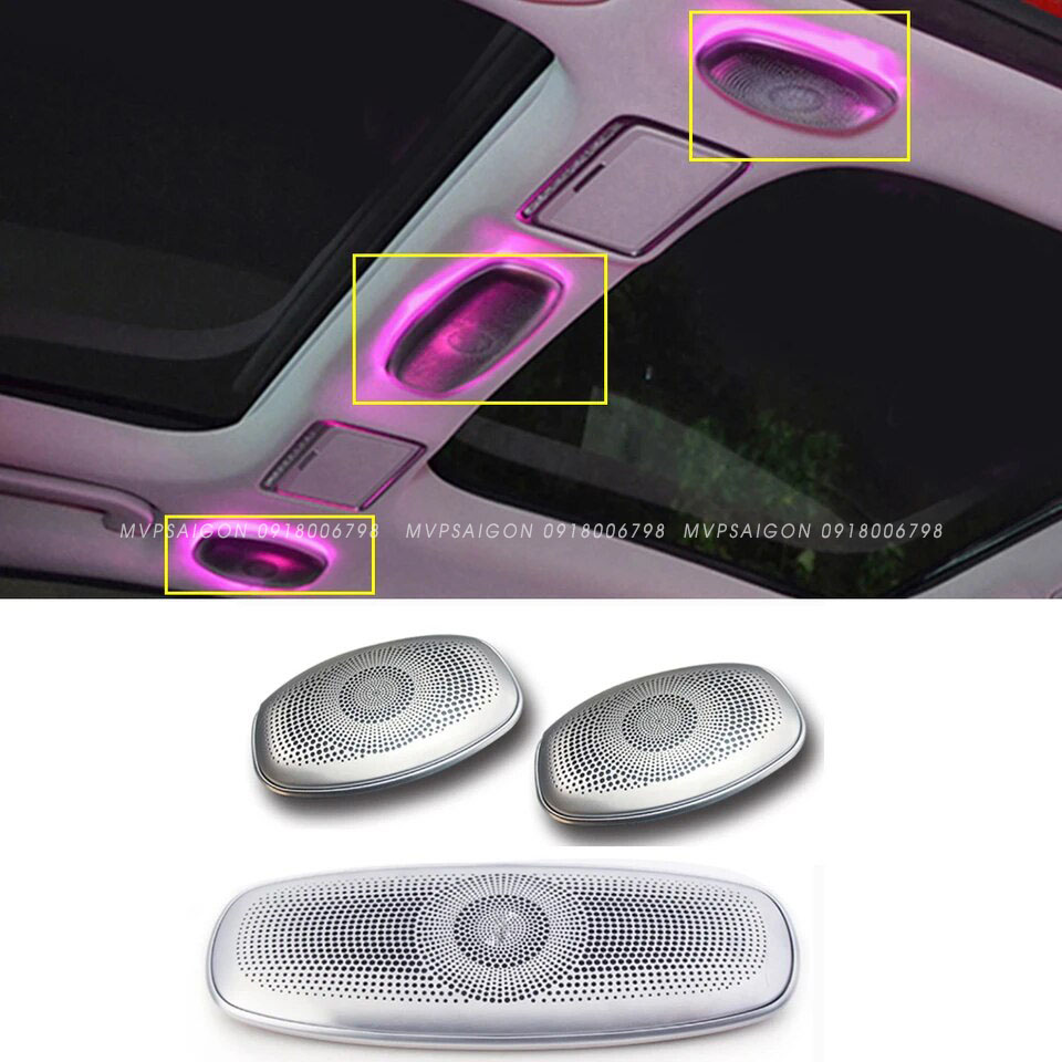 Loa burmester ốp trần hộp kính cho xe Mercedes GLC E-Class