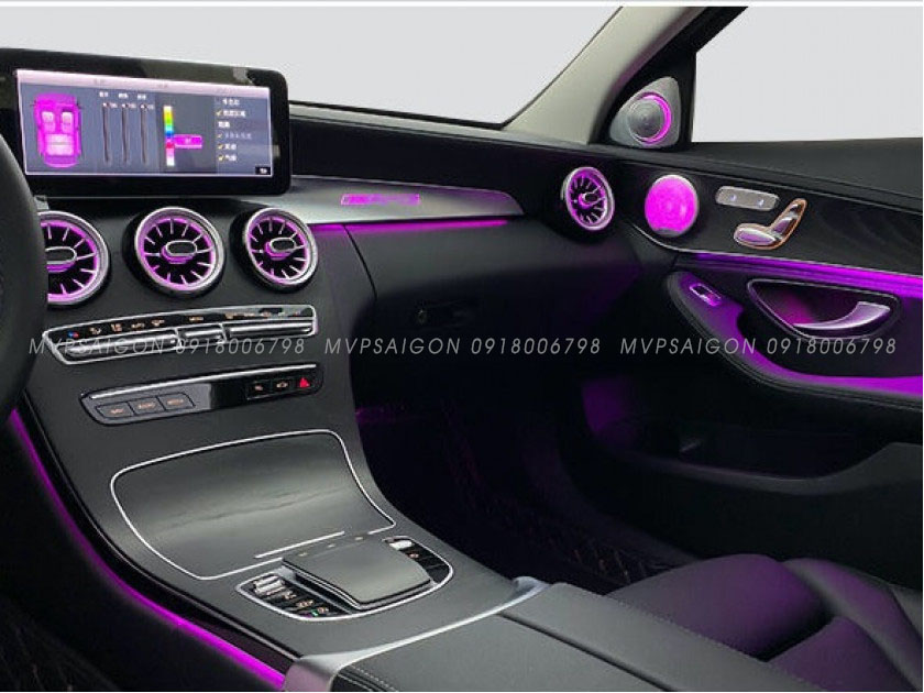 Nâng cấp Led viền nội thất 64 màu GLC, C Class (C200, C250, C300, GLC 200, GLC250, GLC300)