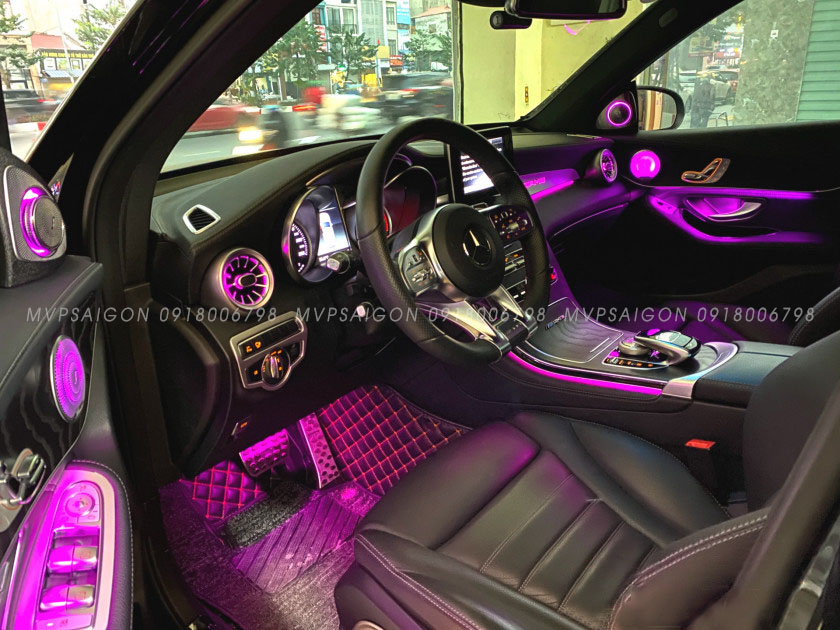 Nâng cấp Led viền nội thất 64 màu GLC, C Class (C200, C250, C300, GLC 200, GLC250, GLC300)