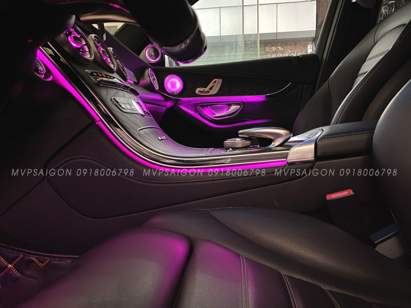 Nâng cấp Led viền nội thất 64 màu GLC, C Class (C200, C250, C300, GLC 200, GLC250, GLC300)