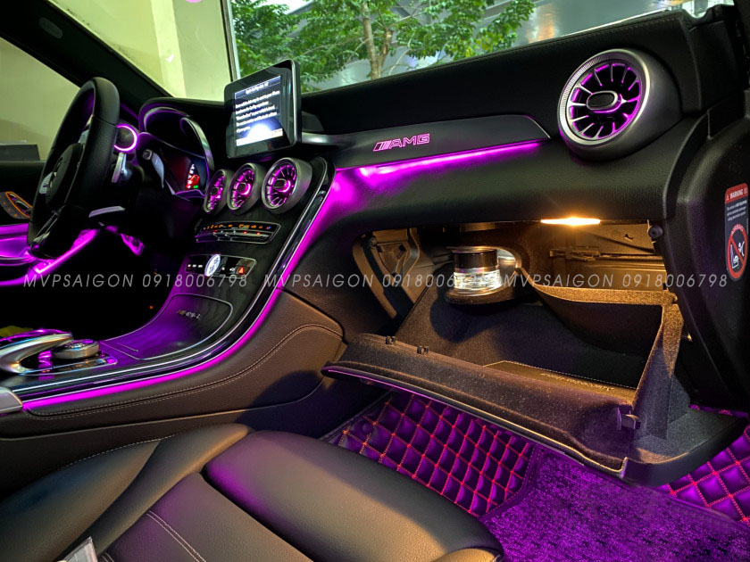 Nâng cấp Led viền nội thất 64 màu GLC, C Class (C200, C250, C300, GLC 200, GLC250, GLC300)