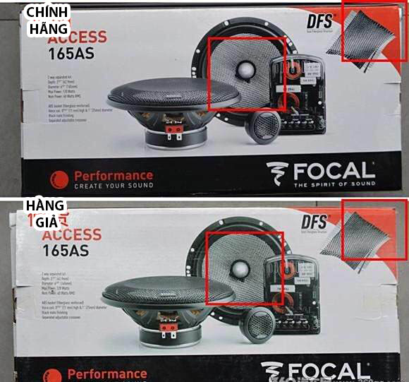 Hướng dẫn phân biệt loa FOCAL 165 AS chính hãng và hàng giả