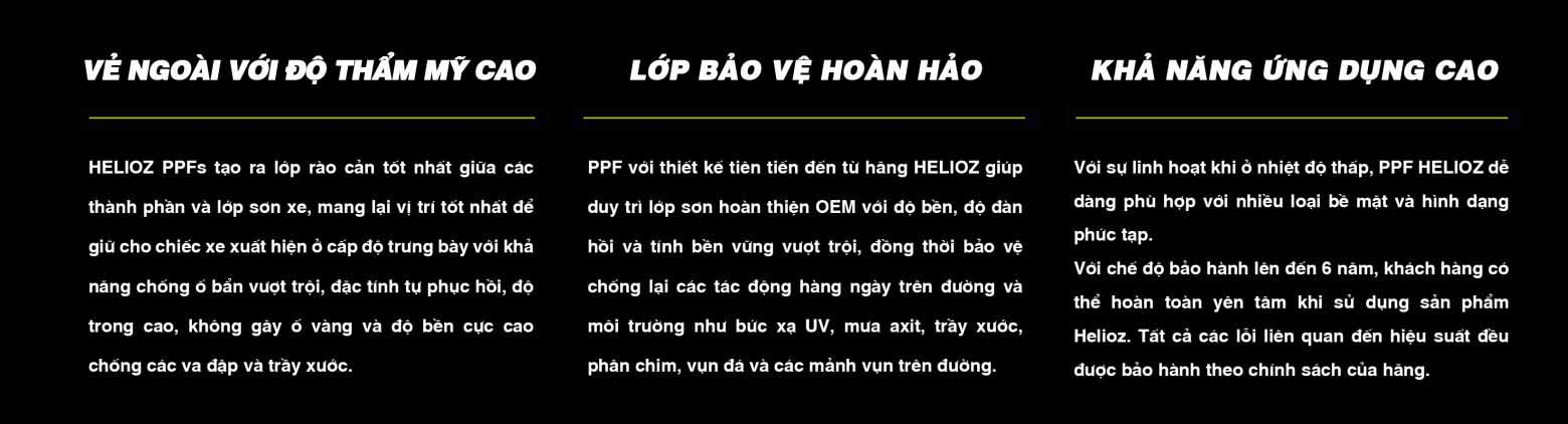 Thi công PPF chống xước Helioz tại MPVSAIGON: Báo giá mới nhất 2024