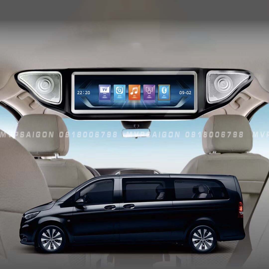 TV trần android Benz V250 - Nội thất ô tô MPVSAIGON
