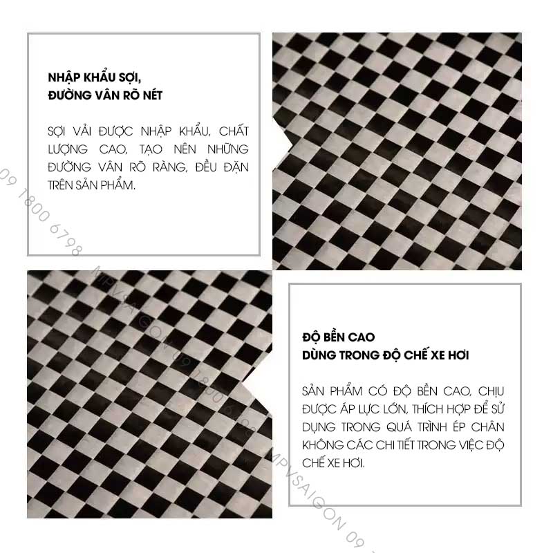 Vải carbon fiber 3K dệt cho nội thất ô tô C10