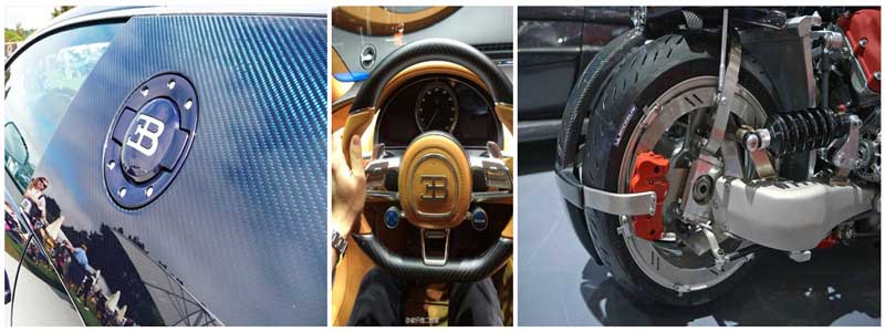 Vải carbon fiber 3K dệt cho nội thất ô tô C10