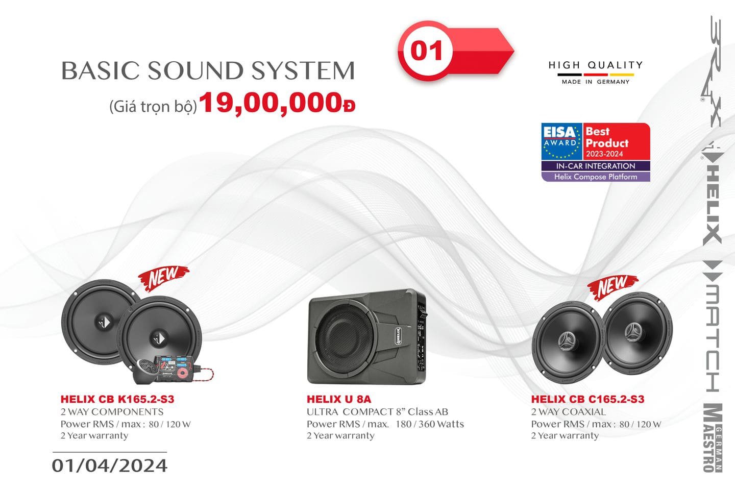 Bảng giá tổng hợp nâng cấp hệ thống âm thanh tại MPVSAIGON