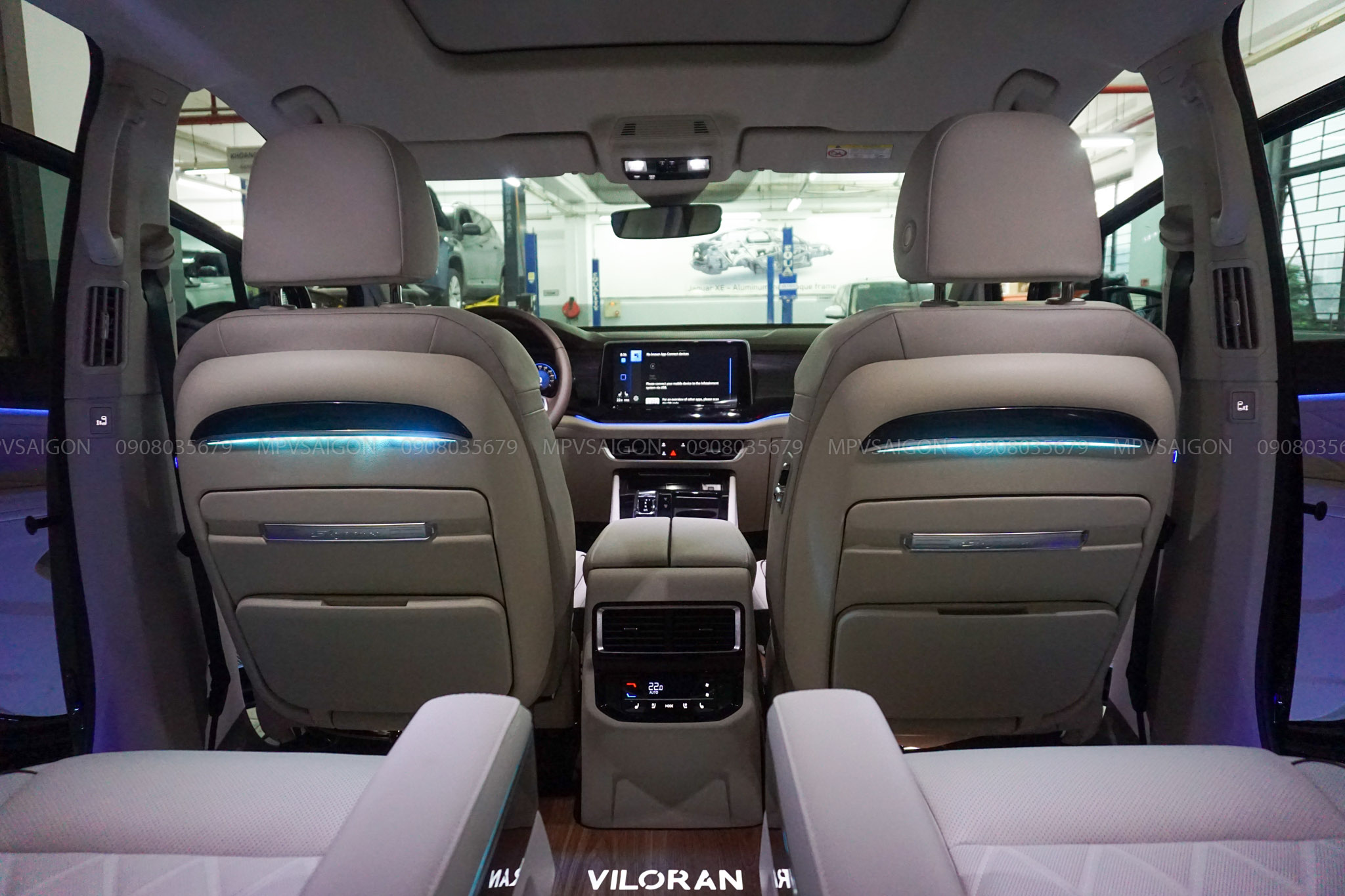 Bàn xếp lưng ghế điện tự động gấp gọn Volkswagen Viloran