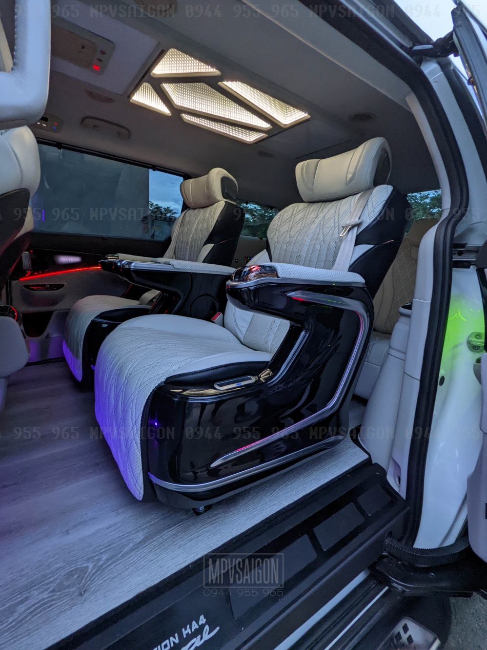 nâng cấp ghế nội thất limousine Kia Carnival thương gia