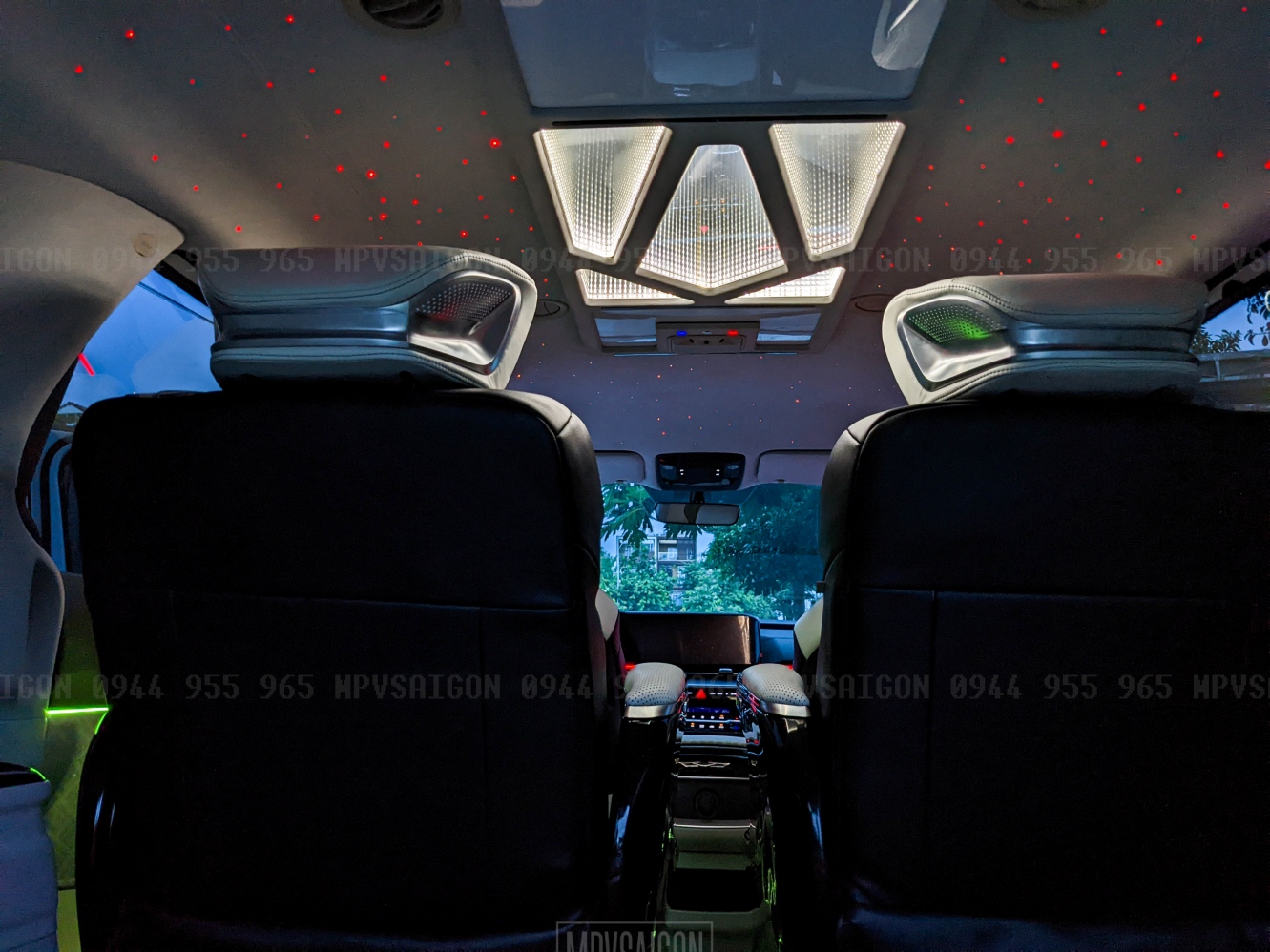 nâng cấp ghế nội thất limousine Kia Carnival thương gia