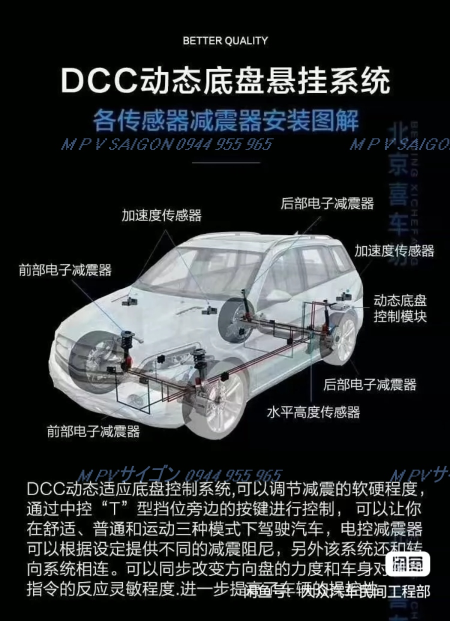 Hệ thống phuộc điện tử (DCC - Dynamic Chassis Control) VW Viloran- Teramont