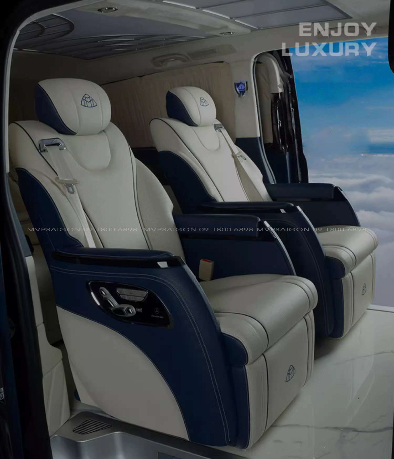 Nâng cấp ghế Limousine Dreamer cho xe Benz V-class V250