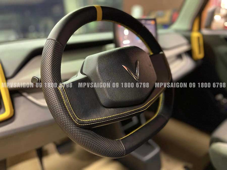 Bọc da vô Lăng và ốp carbon xe VinFast VF3 - MPVSAIGON