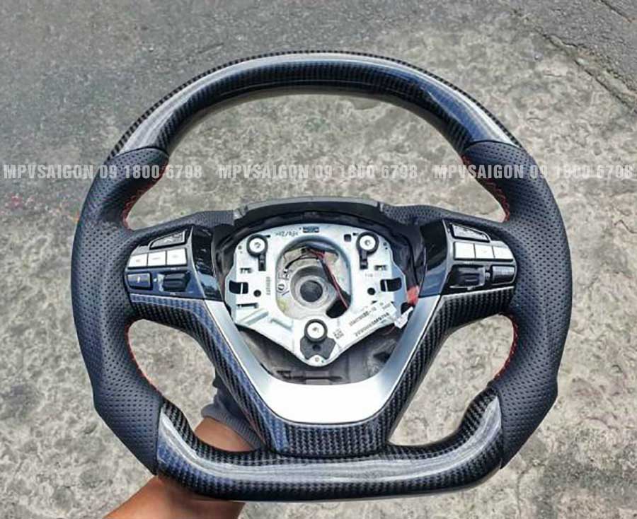 Bọc da vô Lăng và ốp carbon xe VinFast VF3 - MPVSAIGON