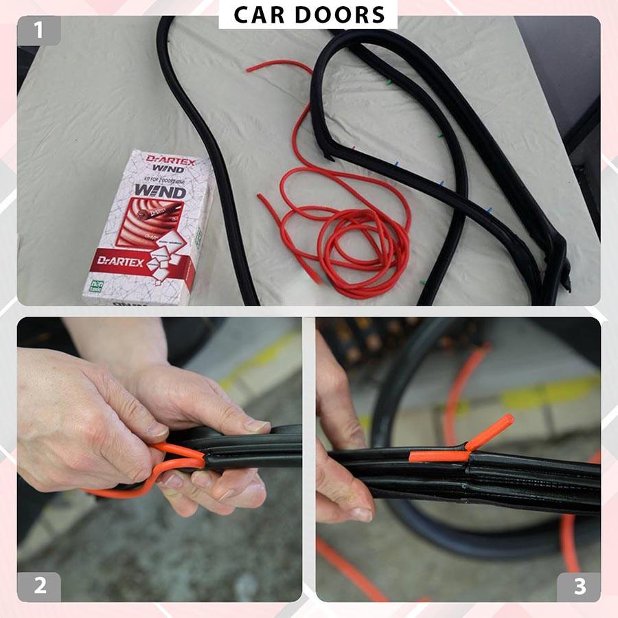 Lắp gioăng chống ồn (Door Seals Installation)