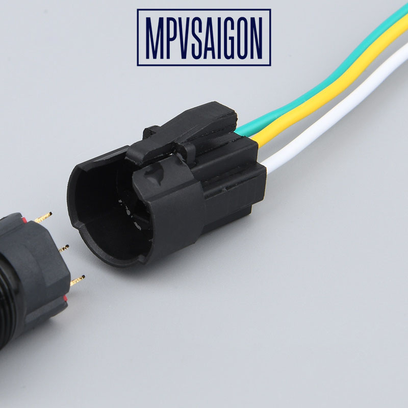 Công tắc 16mm LED nguồn đầu lồi 12V 24V - MPVSAIGON