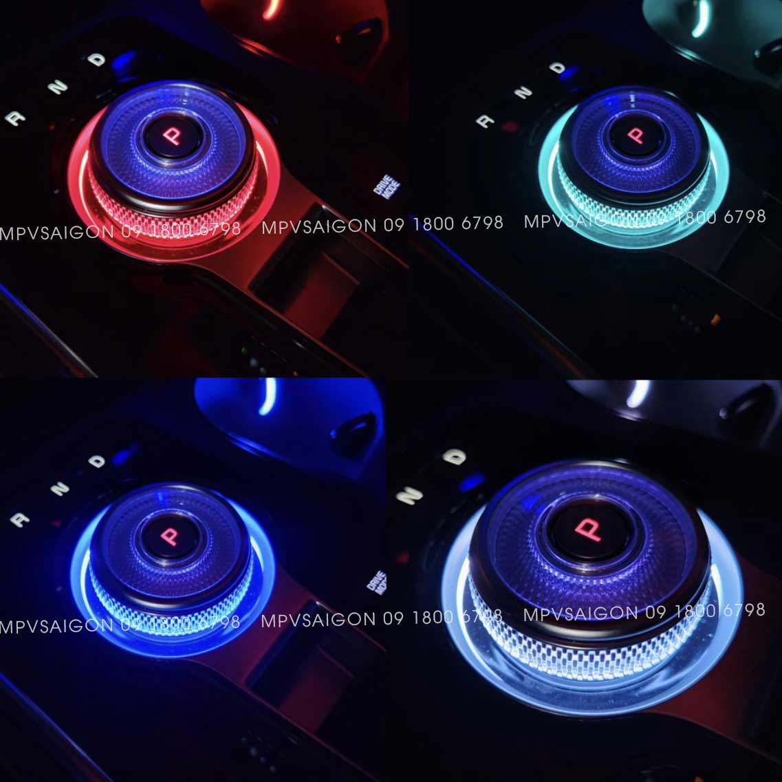 LED núm chuyển số và hốc để ly KIA Carnival 2024