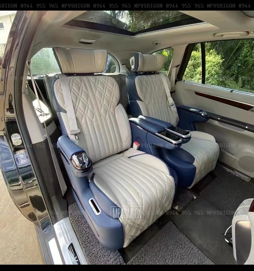 độ ghế nâng cấp nội thất Limousine Mercedes Benz R300 R350 R500