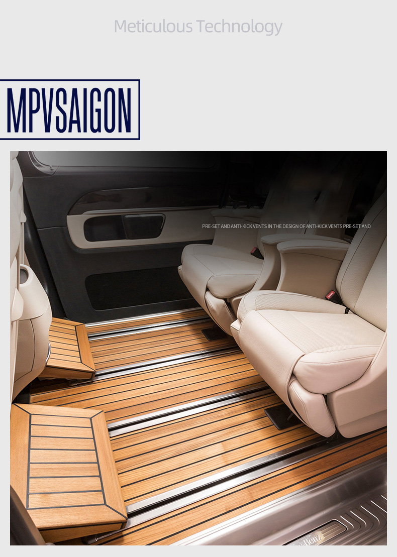 Sàn gỗ Mercedes benz v-class v250 vito