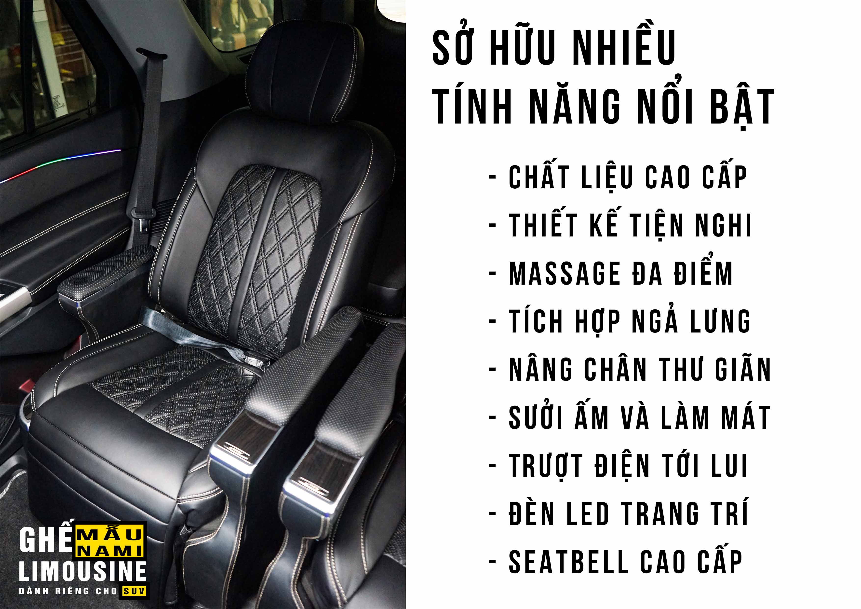 SUV - BROCHURE GHẾ LIMOUSINE MẪU NAMI - MPVSAIGON