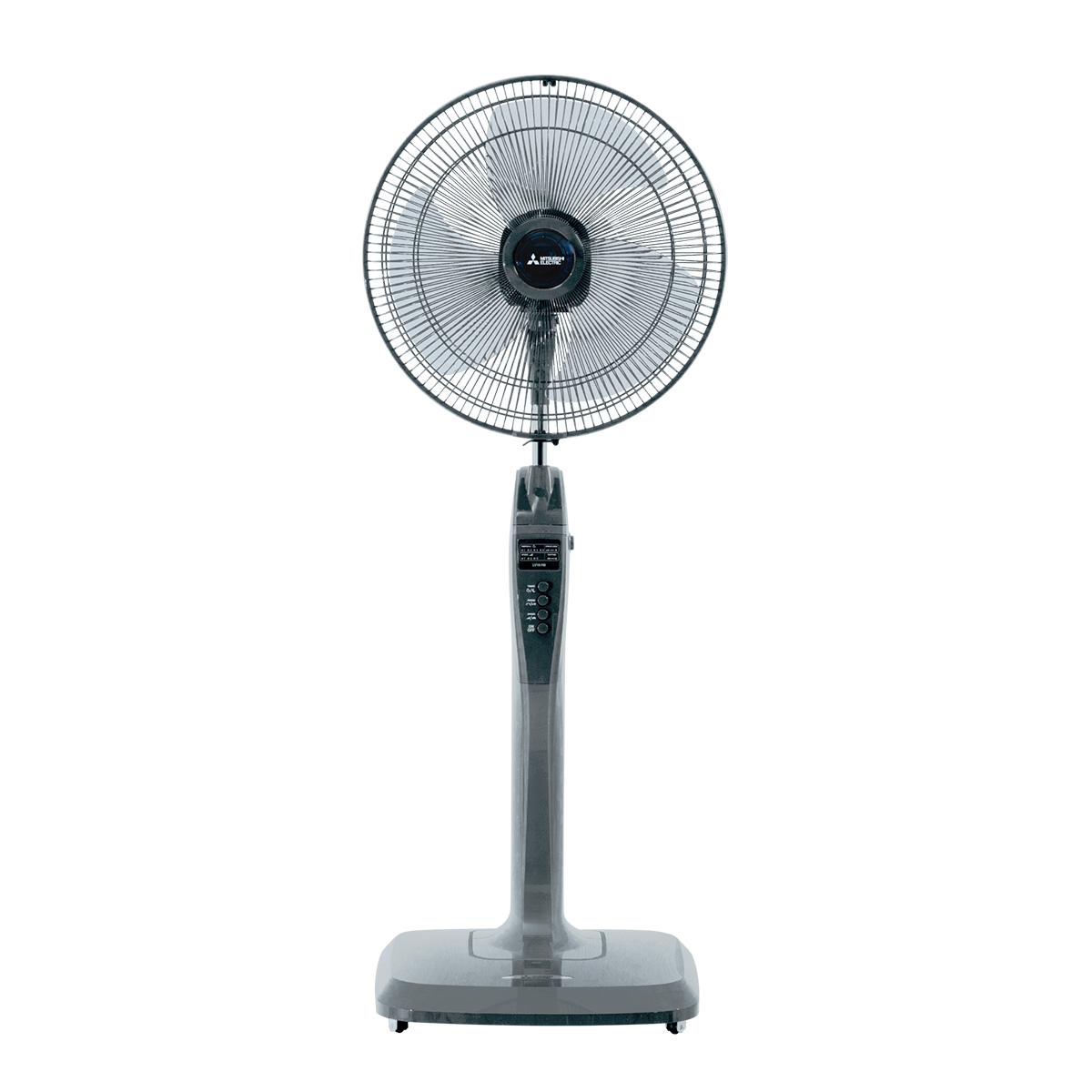 Quạt cây Mitsubishi LV16-RB màu xám đậm, có remote