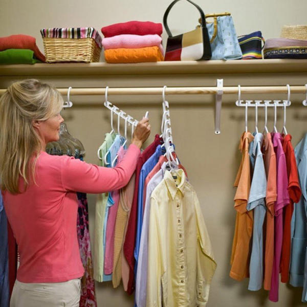 Móc sẽ làm cho quần áo vừa phẳng vừa dễ tìm