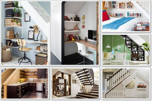 Tận dụng không gian gầm cầu thang thông minh