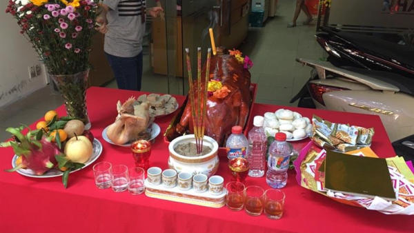 Mâm lễ cúng nhập trạch nhà mới