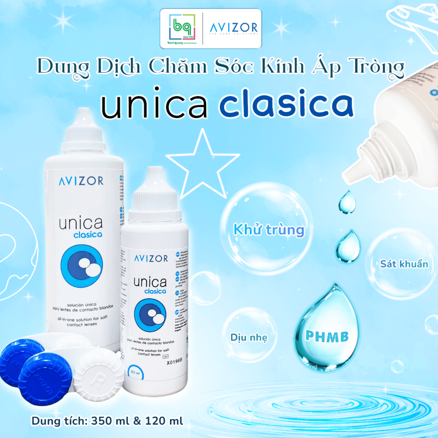 Unica Clasica – Dung dịch chăm sóc kính áp tròng an toàn & thoải mái mỗi ngày
