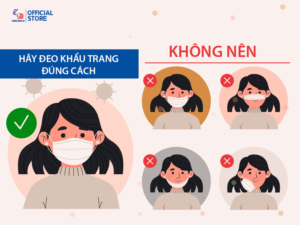 Nguyên tắc đeo khẩu trang y tế