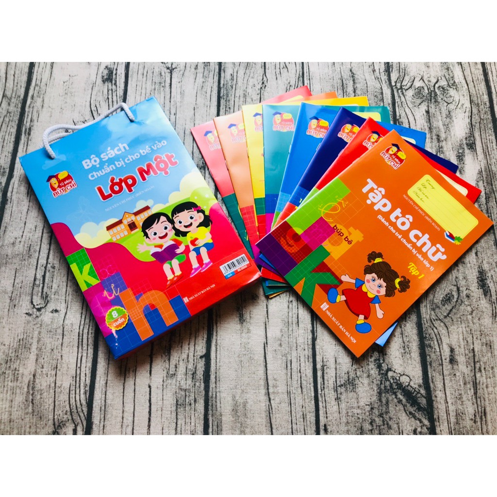 Bộ sách 8 cuốn chuẩn bị cho bé vào lớp 1