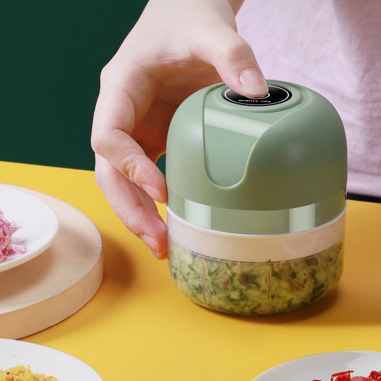 Máy xay tỏi ớt mini tích điện thế hệ mới thể tích 250ml