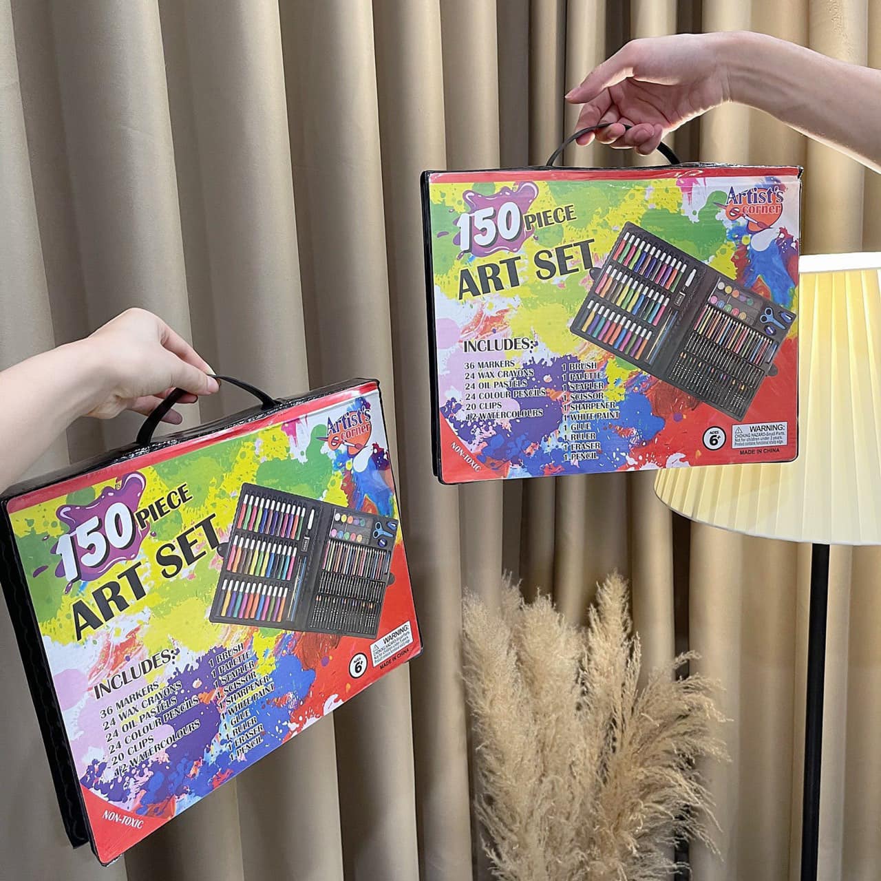 Bộ hộp chì màu 150 chi tiết cho bé