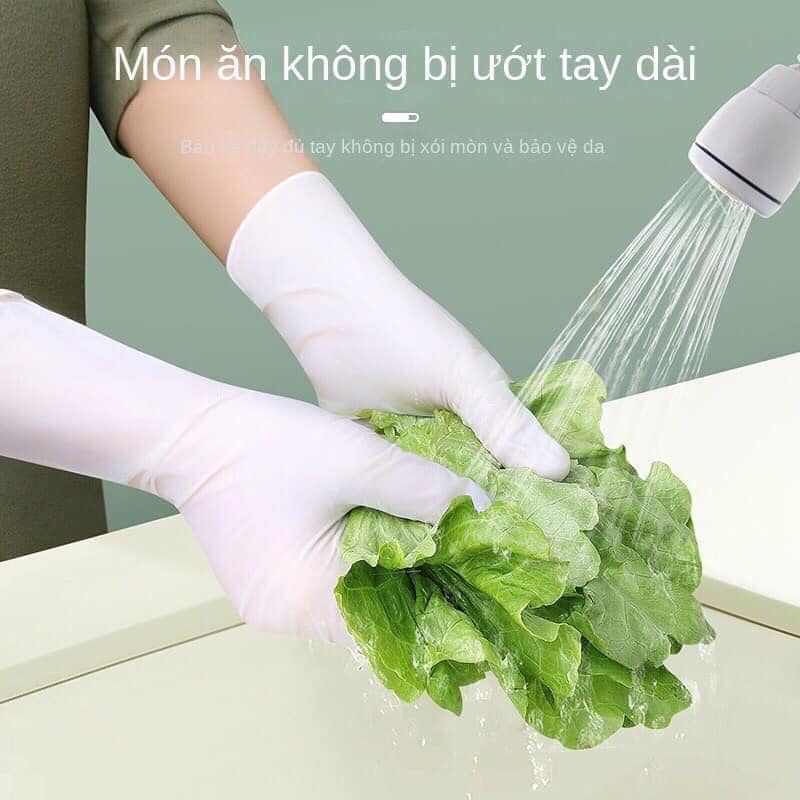 Bịch 30 găng tay cao su làm bếp, rửa bát siêu dai