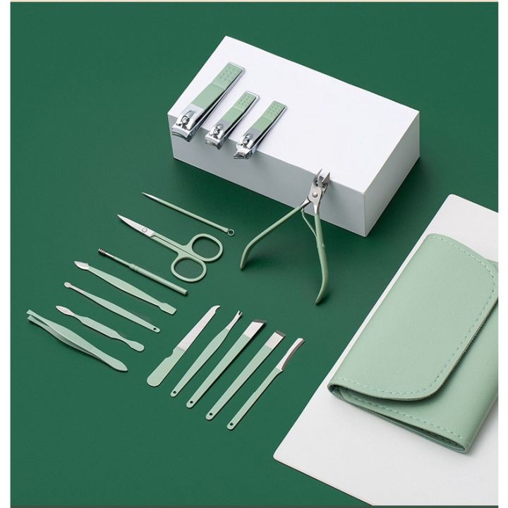 Bộ kềm bấm móng 16 chi tiết đa năng bao da