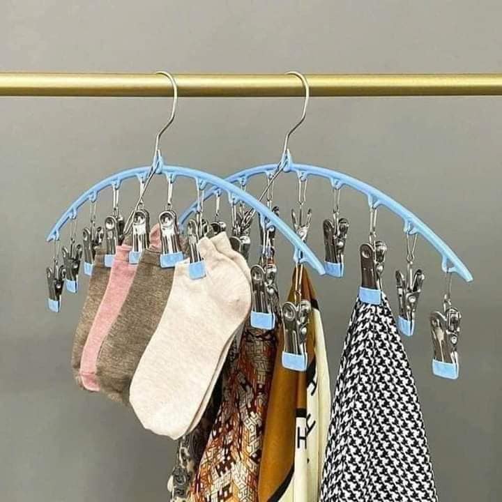 Móc kẹp quần áo tất vớ vòng cung tiện dụng
