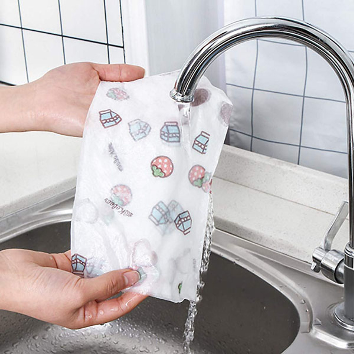 Cuộn giấy lau đa năng siêu thấm tái sử dụng size 20cm