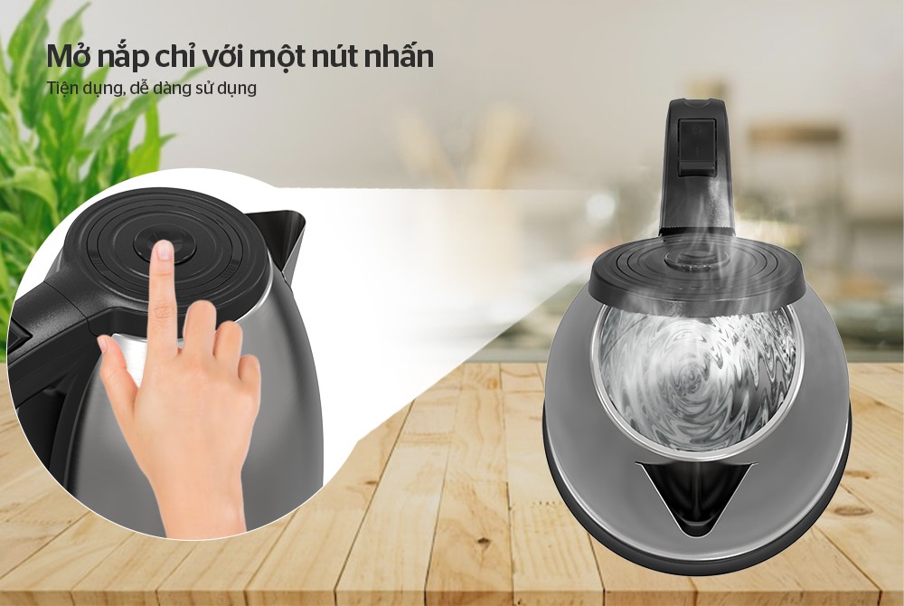 Ấm siêu tốc inox Sunhouse SHD1183