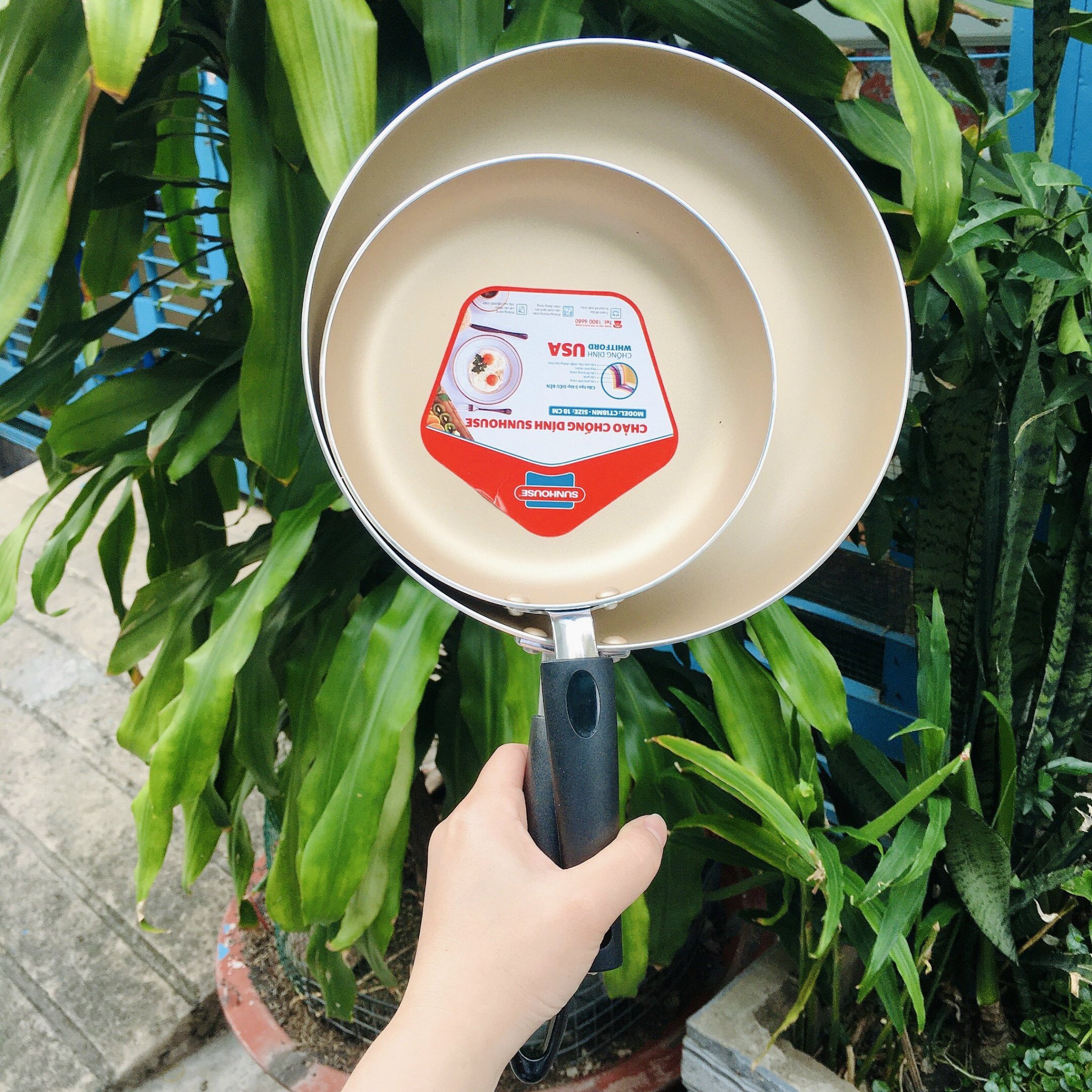 Chảo cặp SUNHOUSE chống dính cao cấp