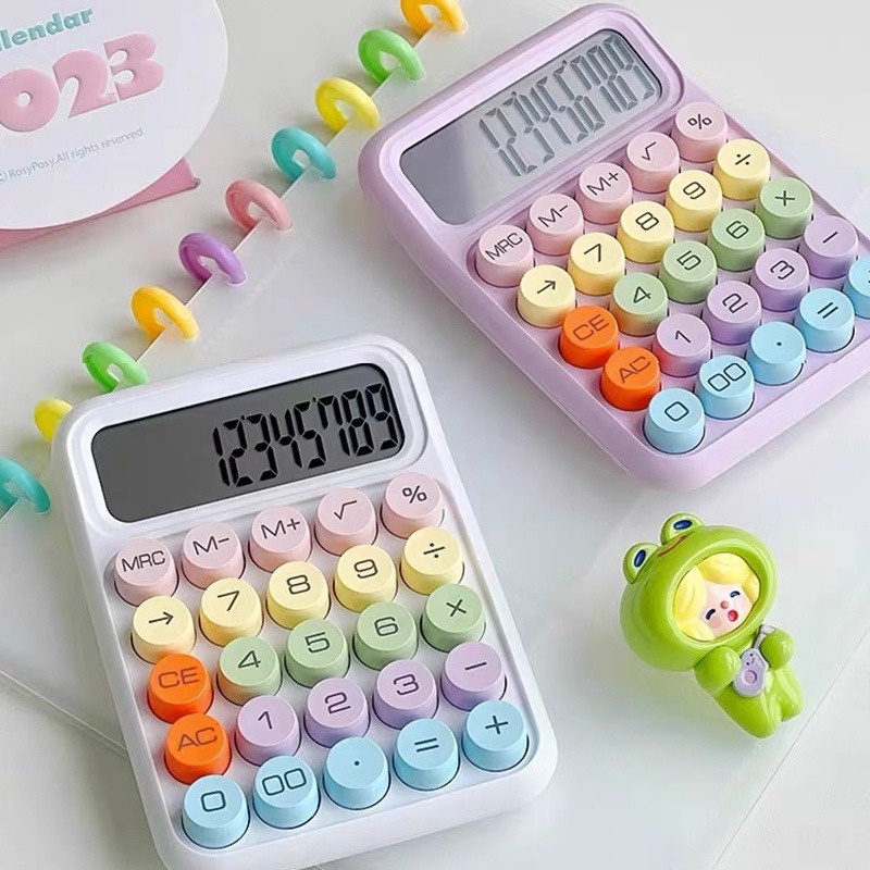 Máy tính để bàn màu kẹo ngọt phong cách Hàn Quốc