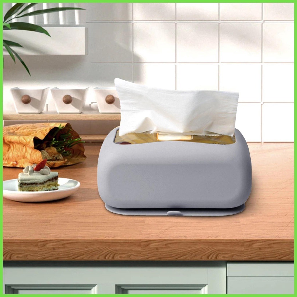 Hộp đựng khăn giấy bằng SILICON hình chữ nhật