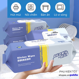 Khăn ướt đa năng Kitchen Wipes gói 80 tờ