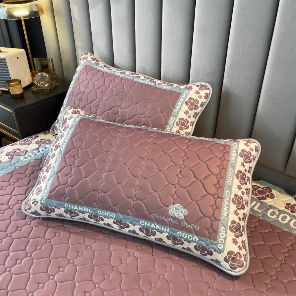 Cặp vỏ gối cao su non mềm mịn thoáng mát Coco 5D