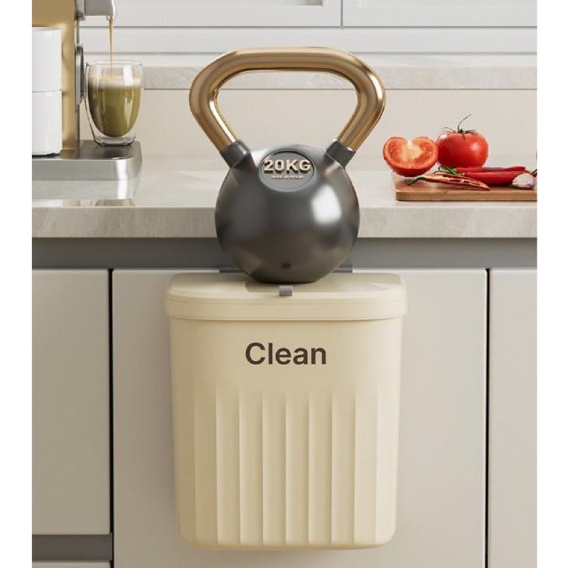 Thùng rác treo tường nắp trượt thông minh 12L